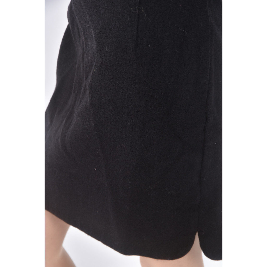 (S) uniqlo質感羊毛黑色短裙二手衣, , large