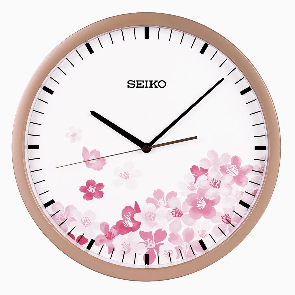 SEIKO 精工 浪漫櫻花指針式掛鐘 時鐘 PIA020P, , large