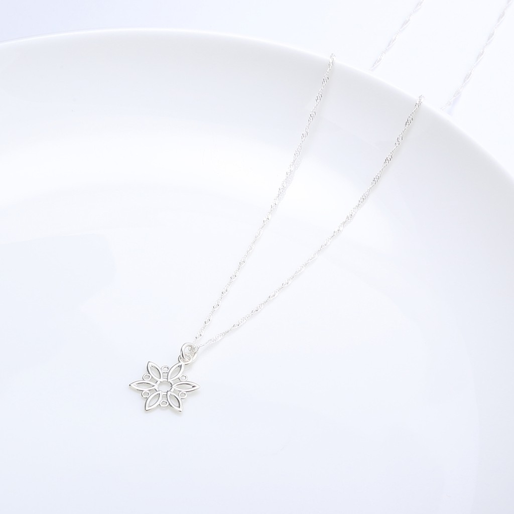 【Angel & Me】Christmas Snowflake Snow s925 sterling silver necklace birthday gift, , large
