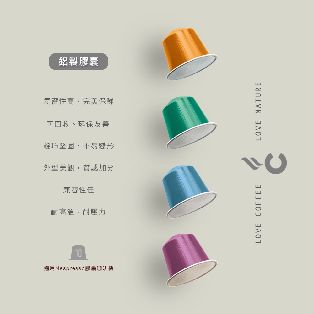 【CARRARO】衣索比亞 ETHIOPIA咖啡膠囊 (10顆/盒;Nespresso Original 膠囊咖啡機專用), , large