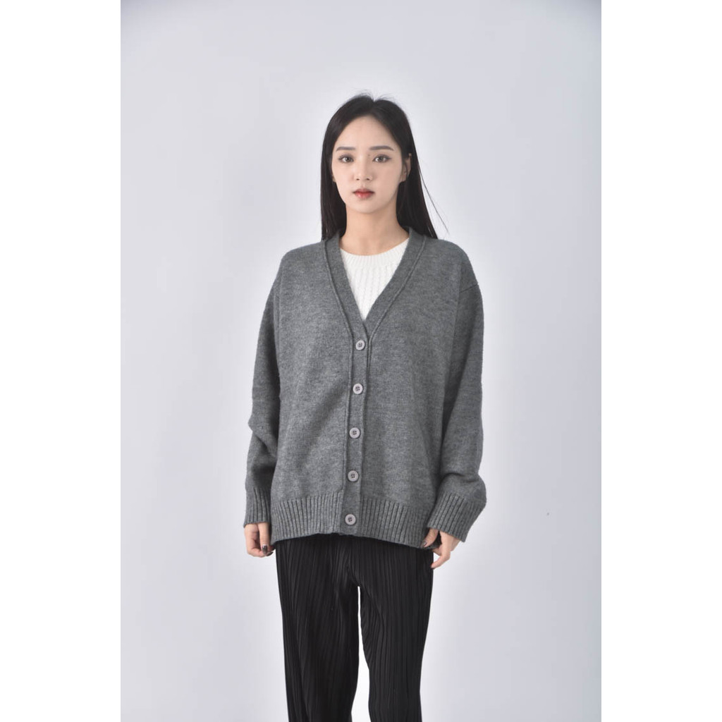 (XL) pazzo排扣灰色外套二手衣, , large