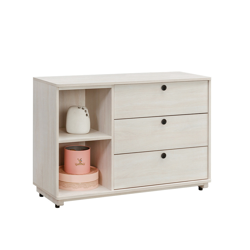 【唯熙傢俱】伊格鋼刷白三斗櫃 抽屜櫃, , large