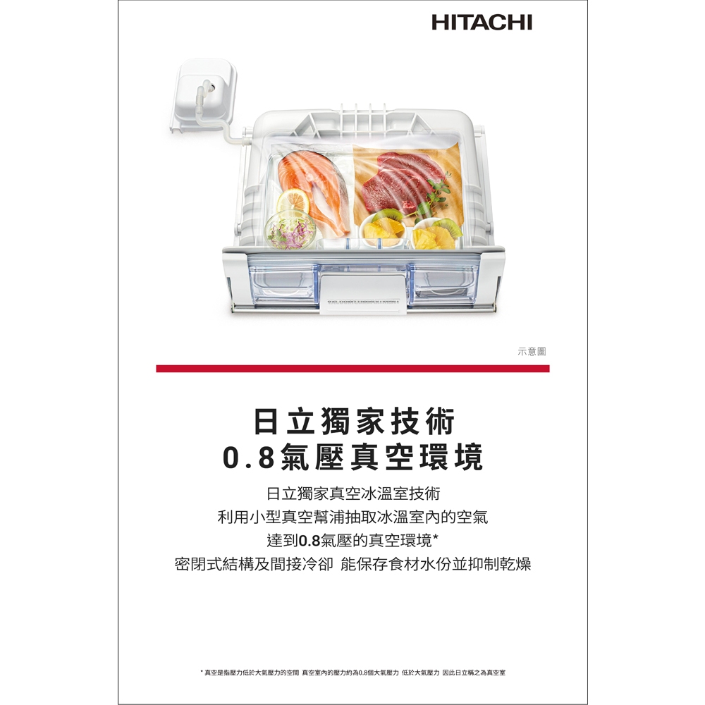 HITACHI 645L High Efficiency Inverter 4-Door Refrigerator Glossy Black HR4N9713DFSVA, , large