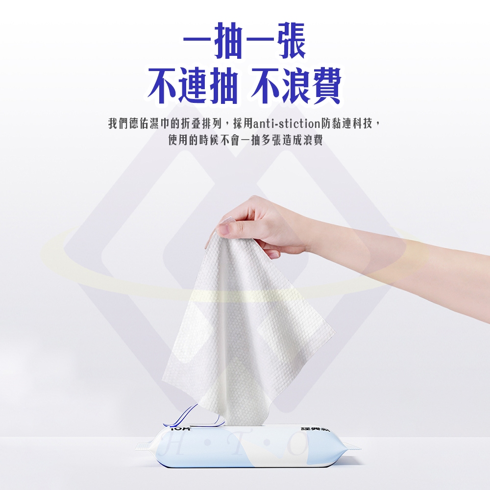 Hand & Mouth Wipes Travel Pack / 10 Sheets per Pack / 1 Pack, , large