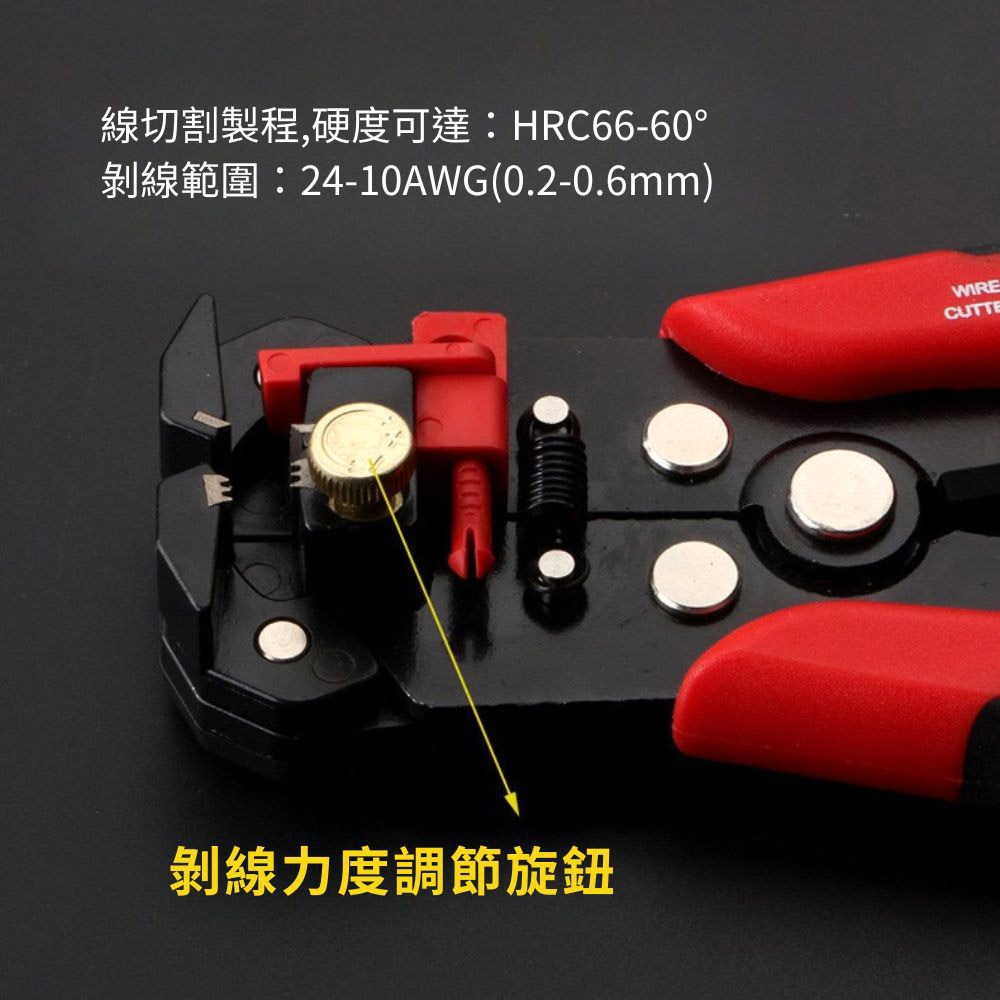 Multi-functional quick wire stripper / random color, , large