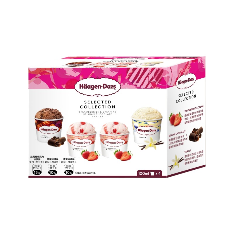 哈根達斯臻選迷你杯四入組, , large