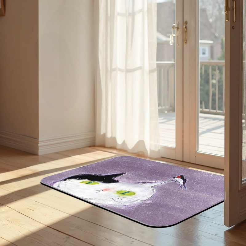 【Monster】 Soft Diatomaceous Earth Absorbent Mat – DUCKY SHEN Collection (60x40cm) – Swallow Meow, , large