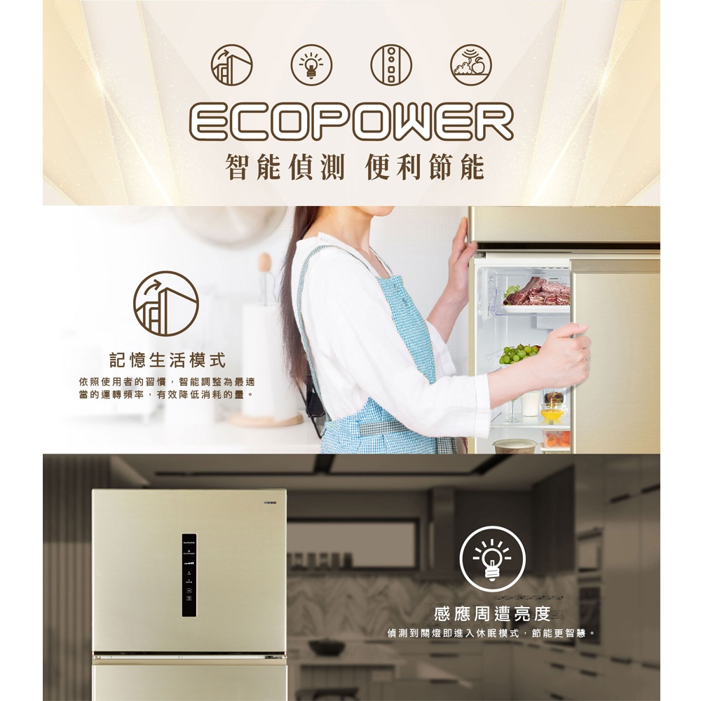 HERAN 580L Taiwan-Made Grade 1 Energy Efficient Inverter Double Door Refrigerator HRE-B5825V, , large