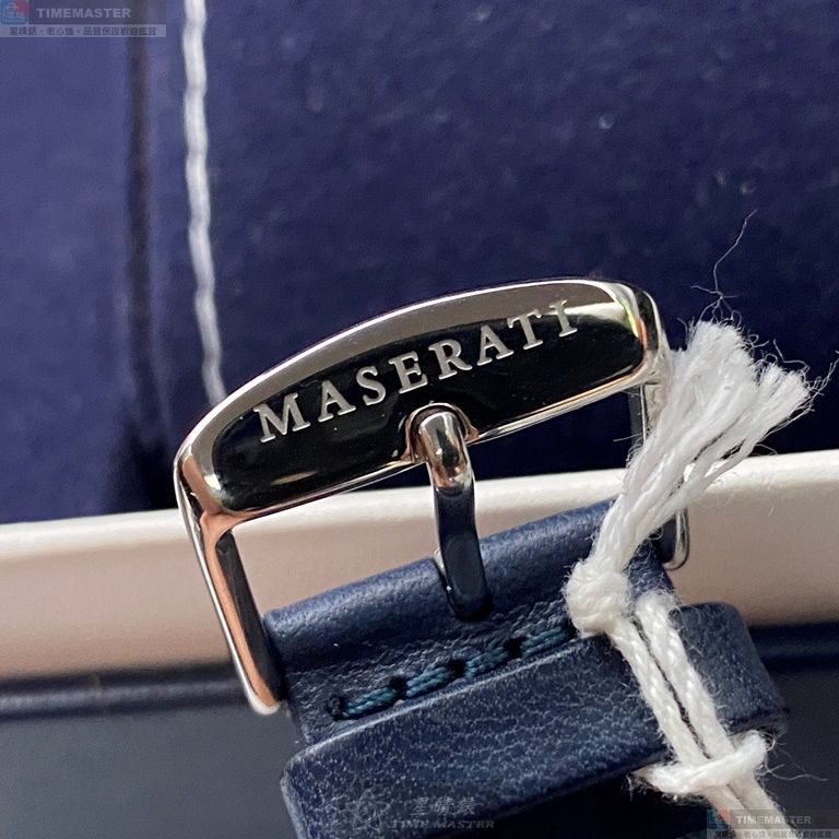 [星晴錶業]MASERATI手錶,46mm,R8851101002寶藍色錶面寶藍錶殼寶藍真皮皮革錶帶款, , large