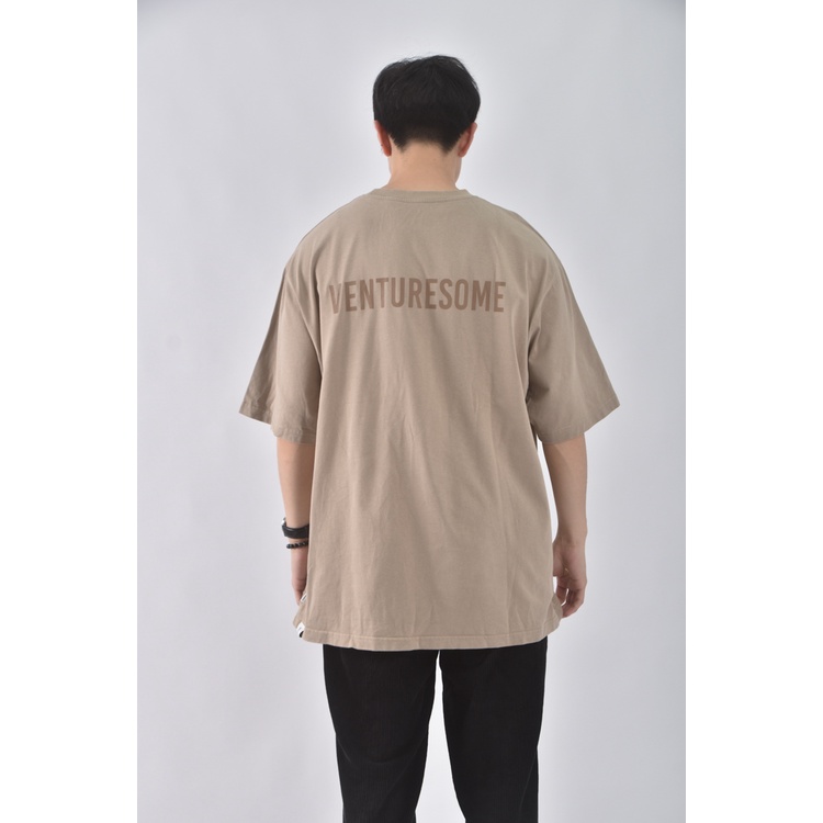 (2XL) 【范姜彥豐私服】venturesome男裝棉質文字粉色短袖上衣二手衣, , large