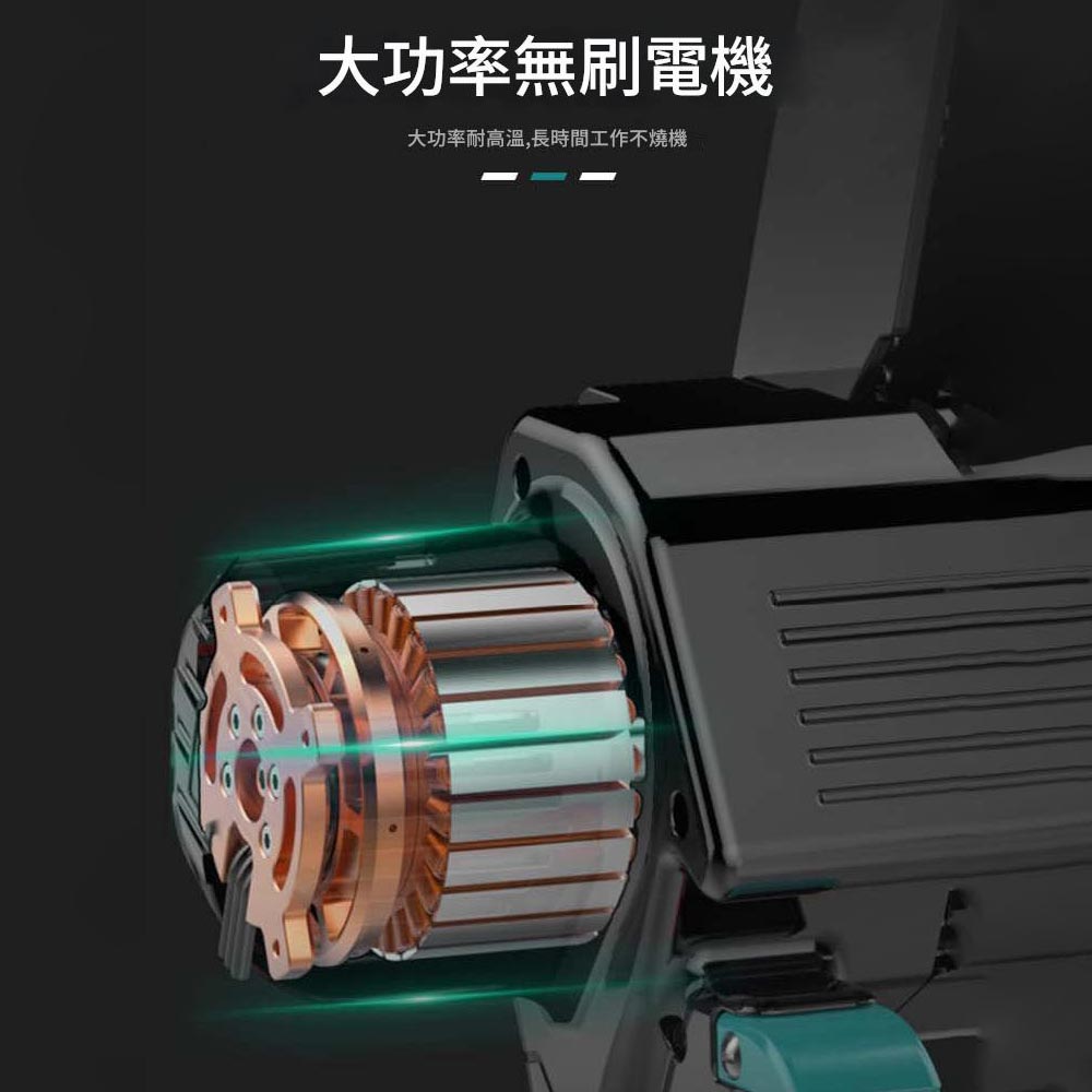 6-inch brushed electric chainsaw, 5 sections, 1 battery, 1 charger (blue), , large