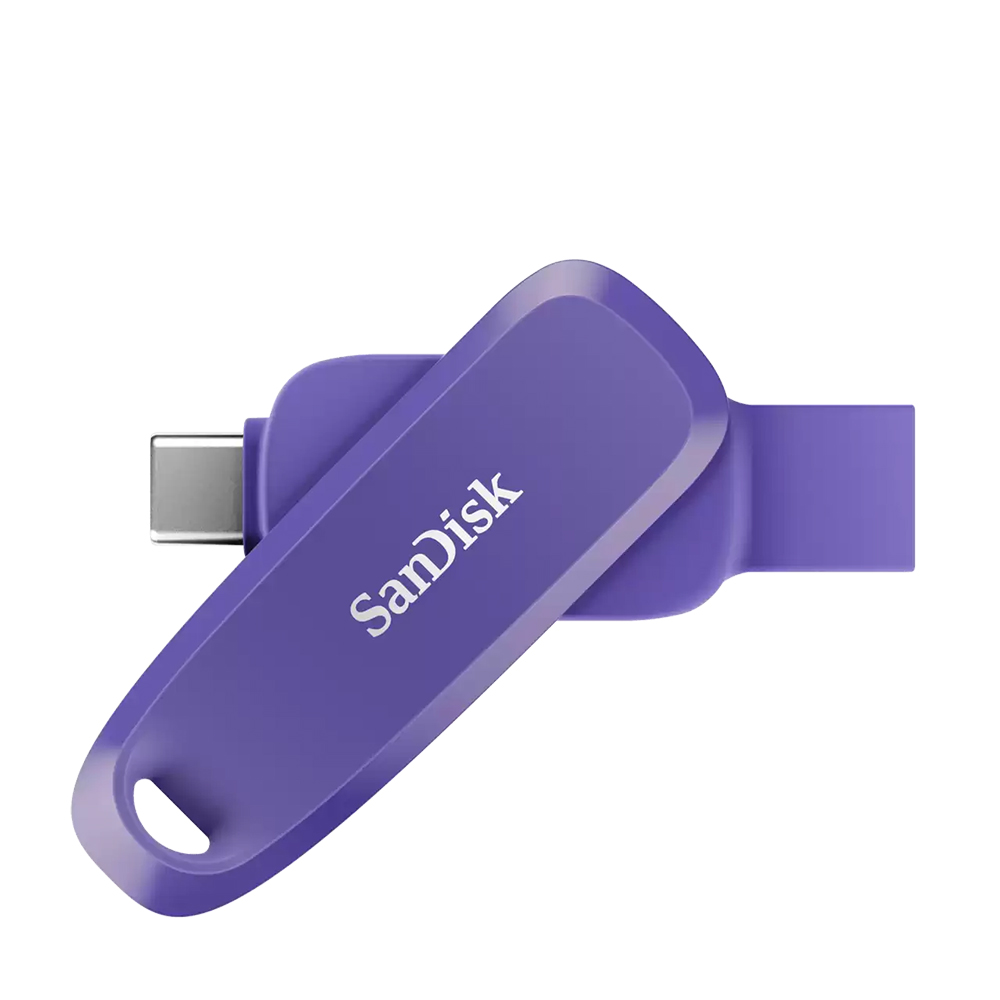 【SanDisk】Phone Drive DDC6 紫色 64G TYPE-C USB 3.2 雙用 OTG 旋轉隨身碟 讀取速度 100MB/s, , large