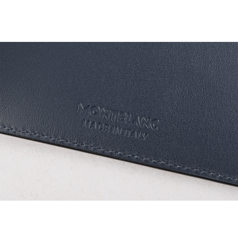 Montblanc 萬寶龍 Extreme 風尚系列3.0 牛皮對開6卡短夾/墨藍色, , large