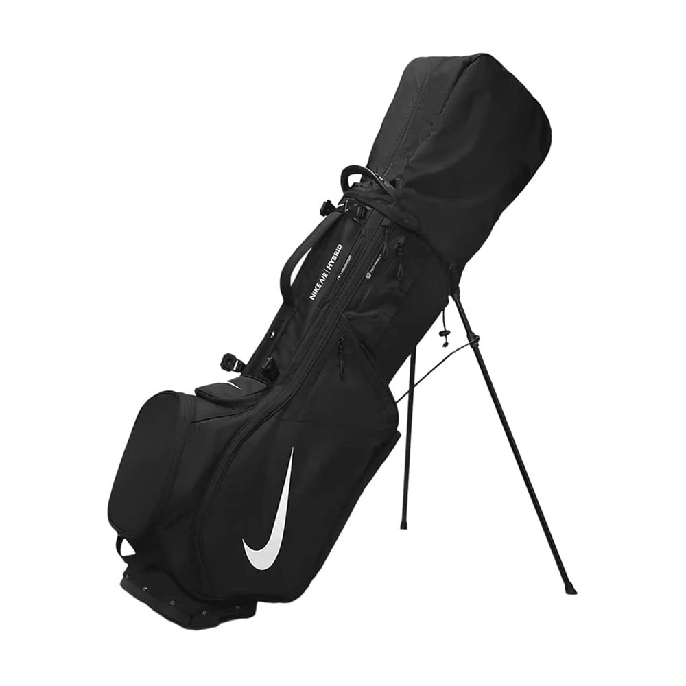 NIKE AIR HYBRID 2 腳架袋 球桿袋 高爾夫球袋 14格 保冷袋 防水罩 雙背帶 可拆球袋 耐用束帶 黑, , large