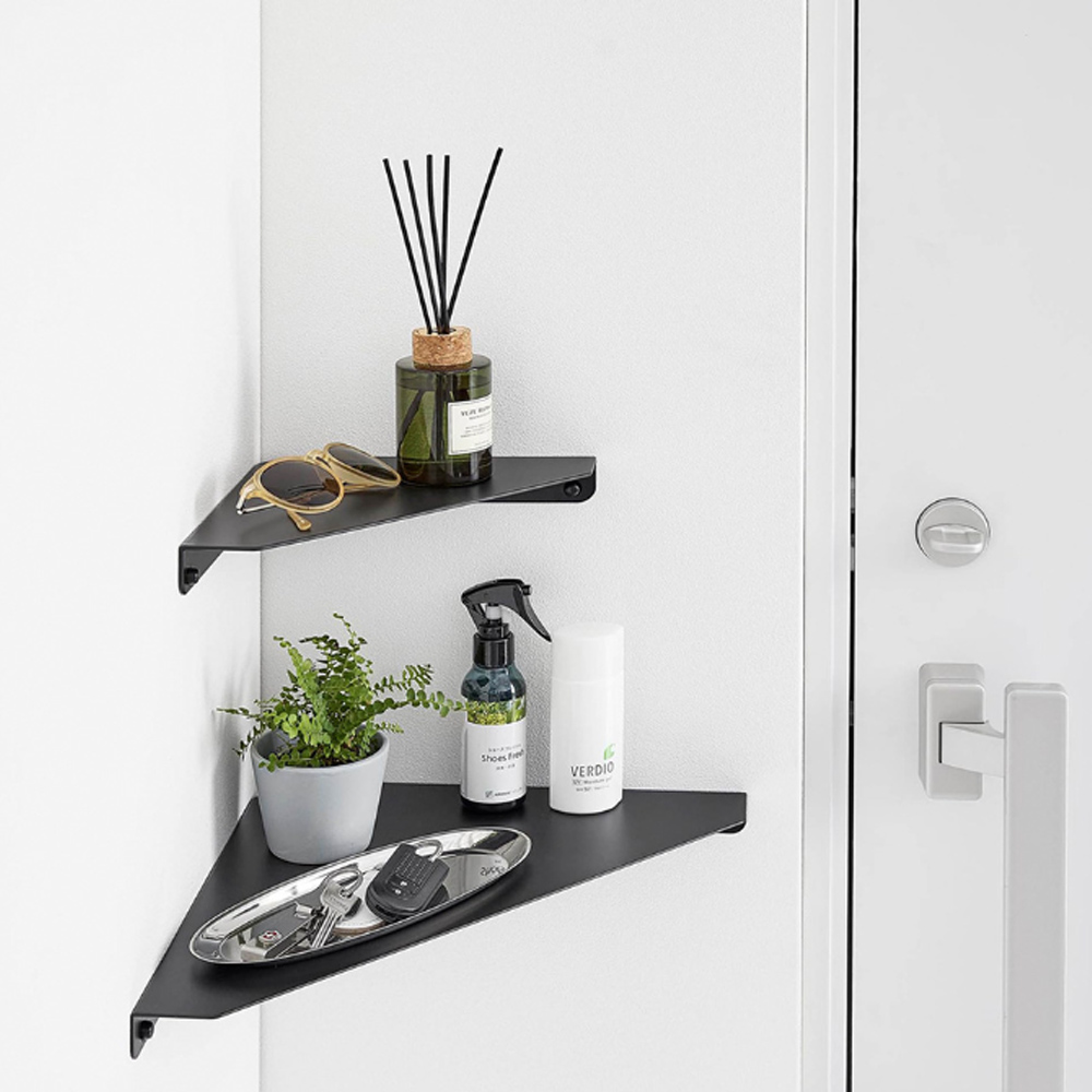 【上手家居】金屬轉角置物架 白色(壁掛置物架/三角置物架/牆角置物架/金屬轉角架), , large