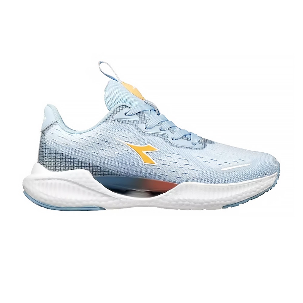 DIADORA迪亞多那 專業避震跑鞋 女運動鞋 女鞋 慢跑鞋 輕量 透氣 吸震 Q彈 足弓支撐 耐磨 止滑 藍 灰粉, , large