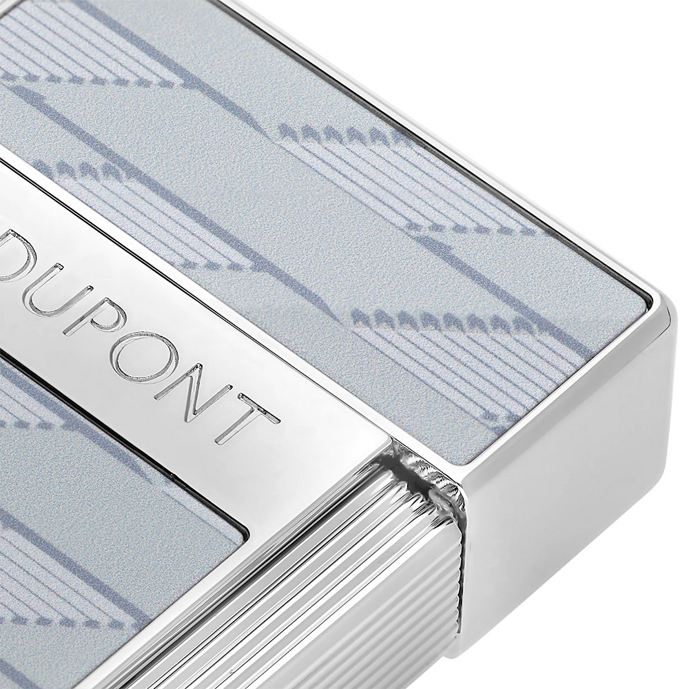 S.T.Dupont 都彭 Monogram 1872 Biggy 漆面打火機-灰色x銀(025080), , large