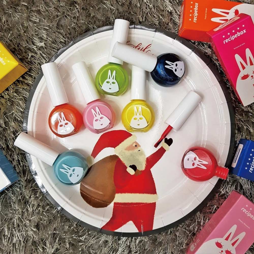 韓國 recipebox 韓兔可撕式水性兒童指甲油, , large