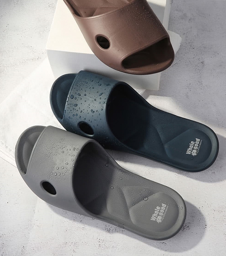 [e shoe store] SUN SPA Taiwan-made 5th generation patent suitable for hallux valgus flat family EVA slippers blue XL (28CM), , large