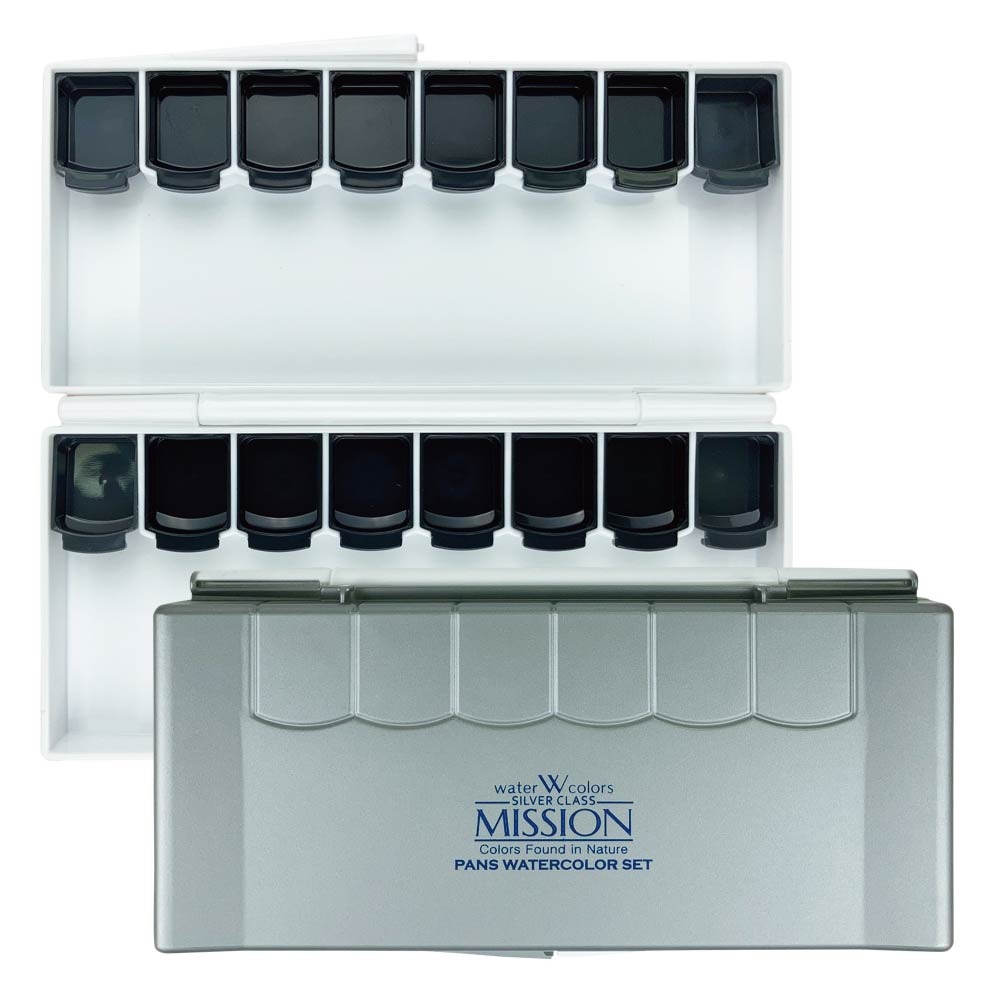【MISSION】塊狀 水彩 空盒 16格 調色盤 165x85mm 顏色隨機 / 個 MWP-3016, , large