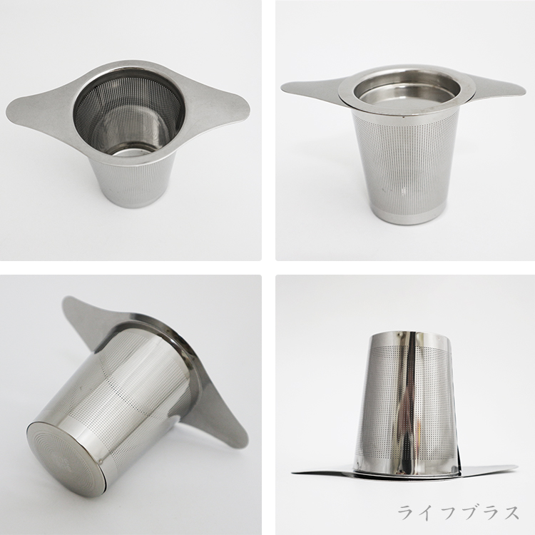 304不鏽鋼雙耳茶濾網-附蓋-2組, , large