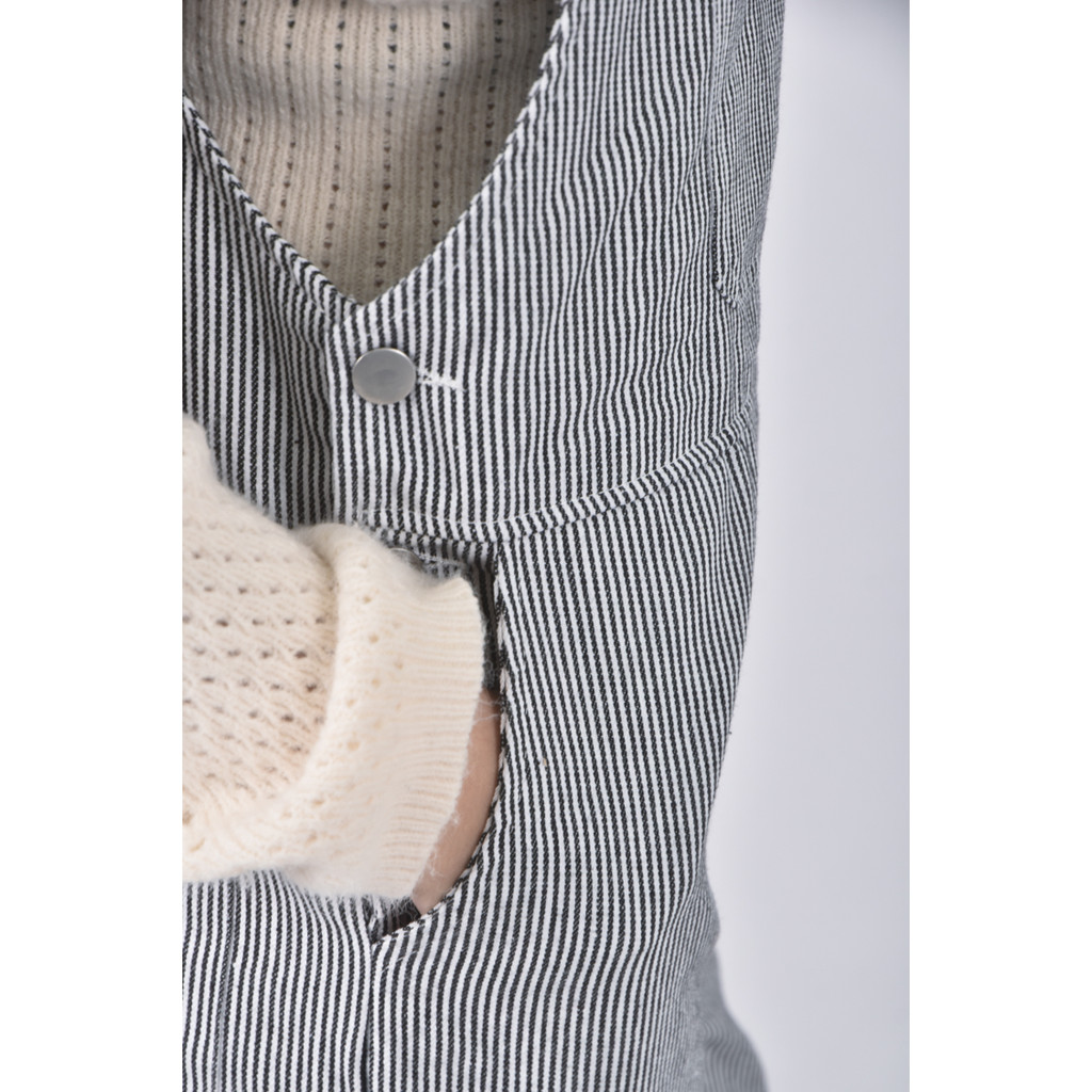 (F) 口袋黑色長褲二手衣, , large