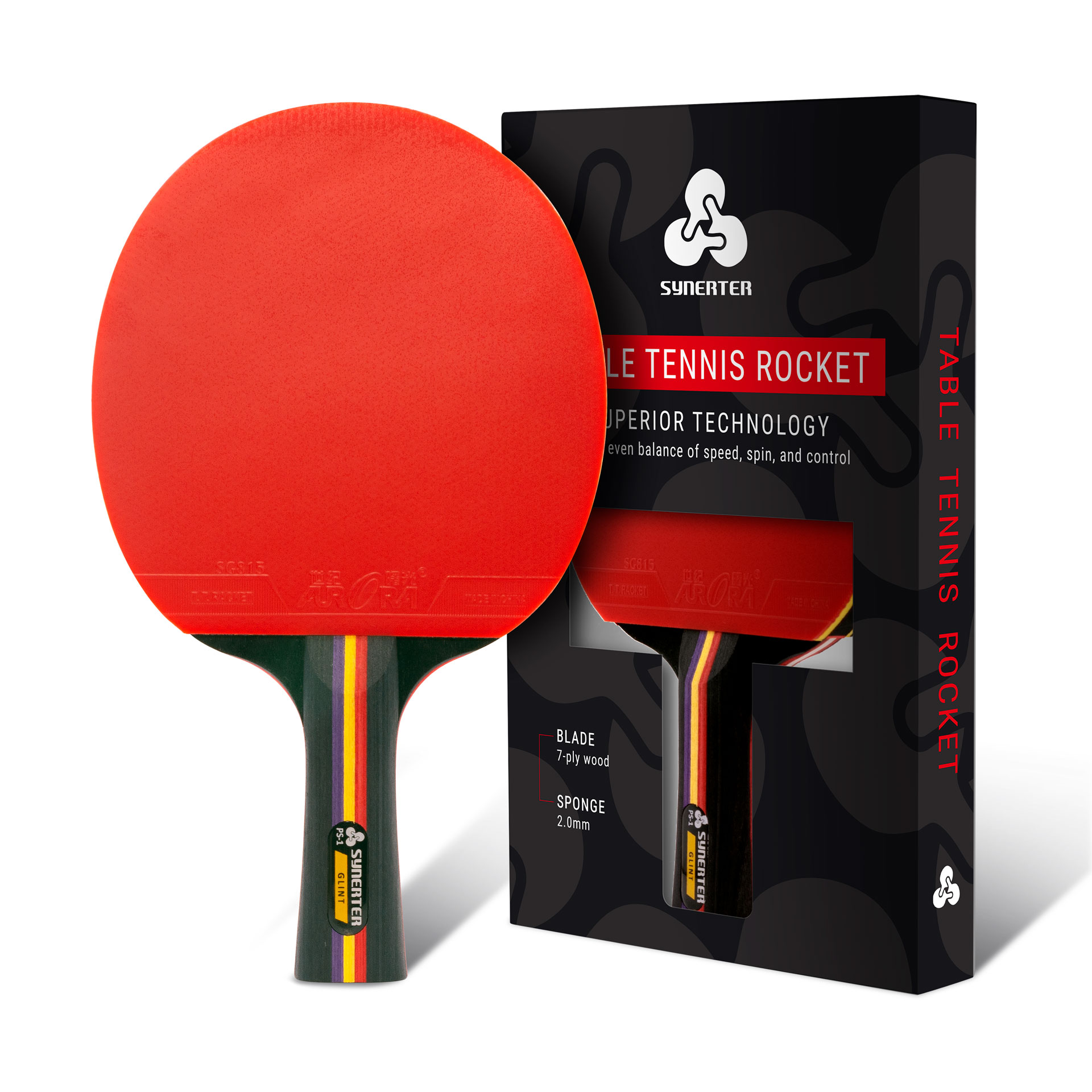 SYNERTER GLINT Table Tennis Racket (PS-1), , large