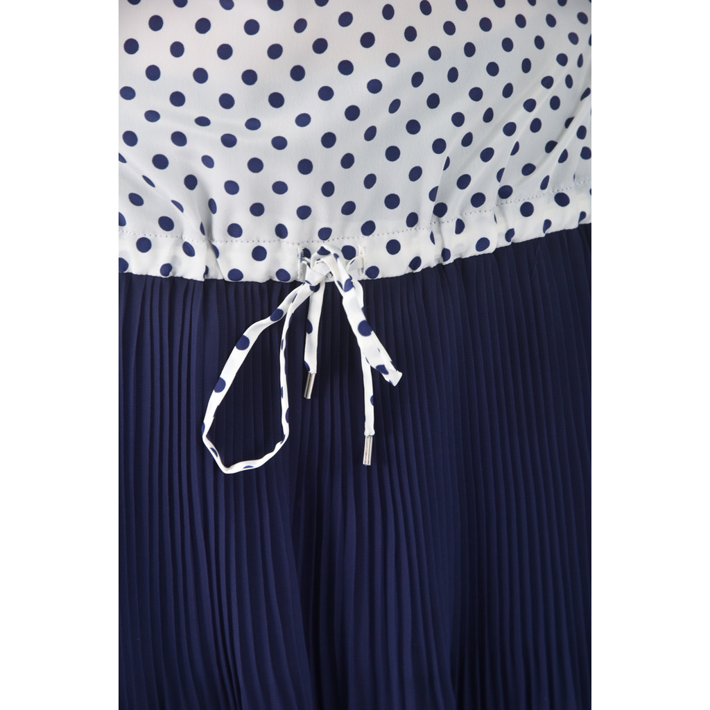 (M) chica點點藍色洋裝二手衣, , large