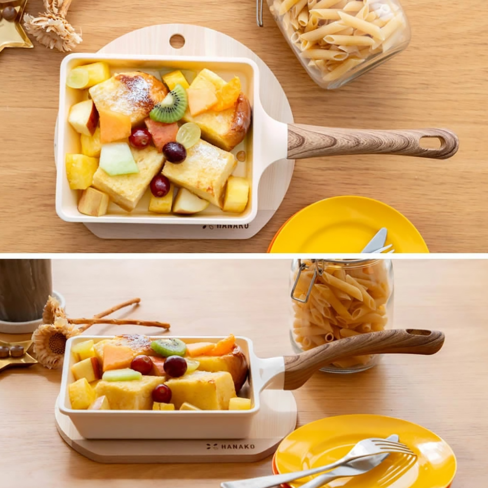 【HANAKO】日本六層陶瓷不沾鍋/玉子燒鍋(IH瓦斯爐兩用/導熱快易清洗／輕量設計), , large