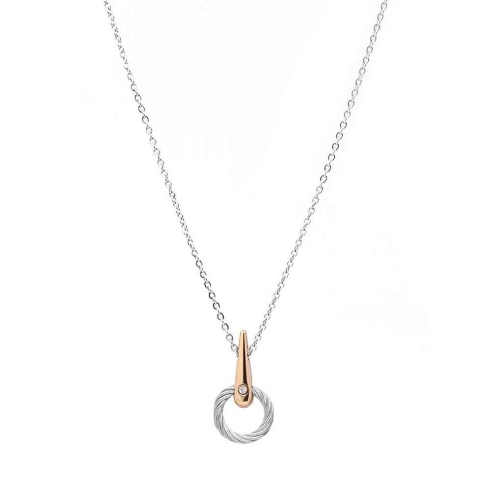 CHARRIOL 夏利豪 INFINITY ZEN 鋼索項鍊 08-102-1232-1, , large