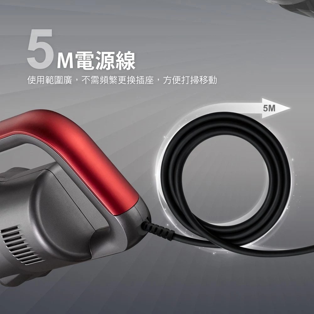 CHIMEI LED Electric Floor Brush Handheld Powerful Cyclone Vacuum Cleaner VC-HUNPH0, , large