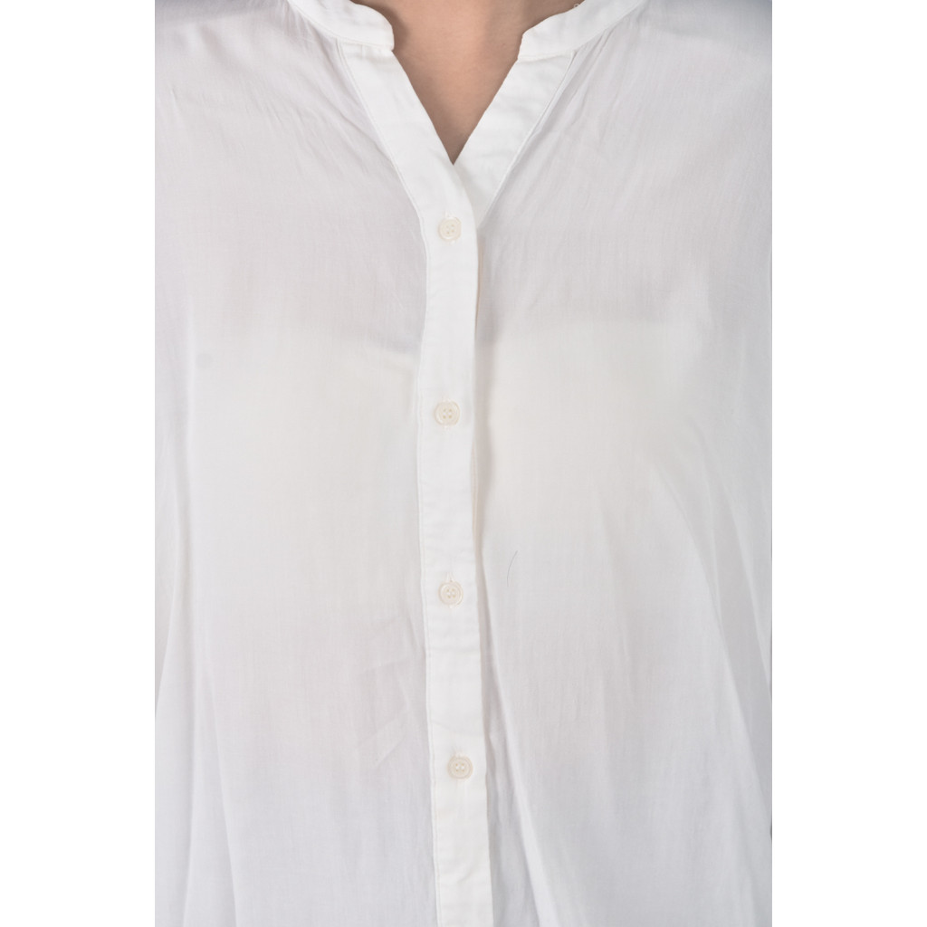 (M) net質感白色長袖上衣二手衣, , large