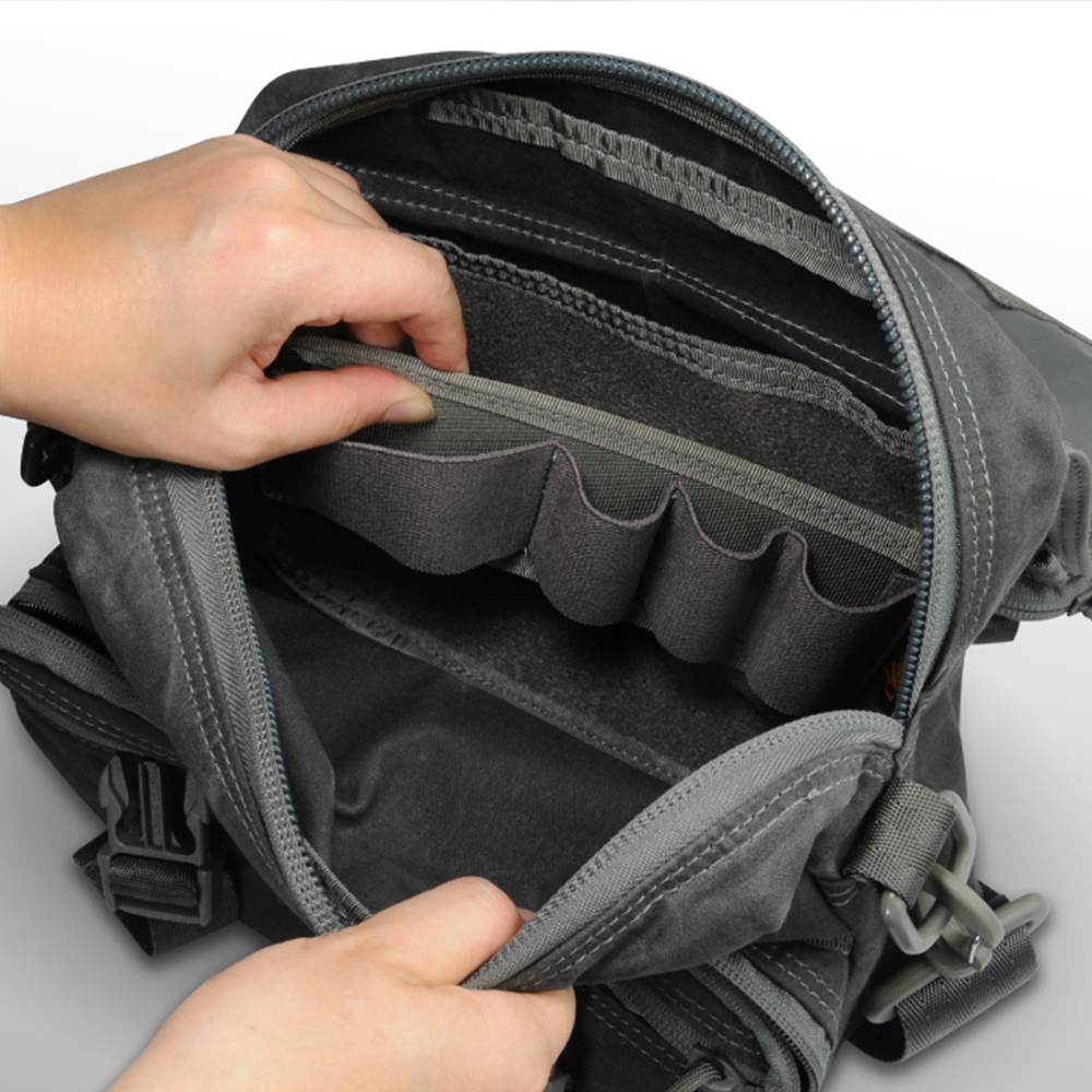 【MAGFORCE】馬蓋先#A0499 生存者攜行袋【500D尼龍 膠注黑】 側背包 單肩包 軍用背包 登山背包, , large