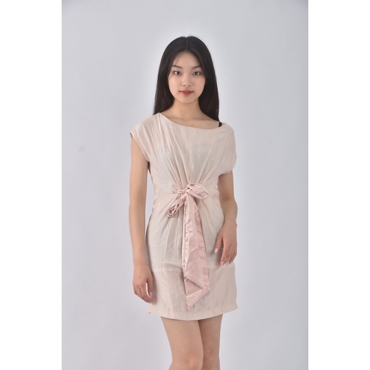 (M) 【德馨私服】bling bling質感無袖粉色洋裝二手衣, , large