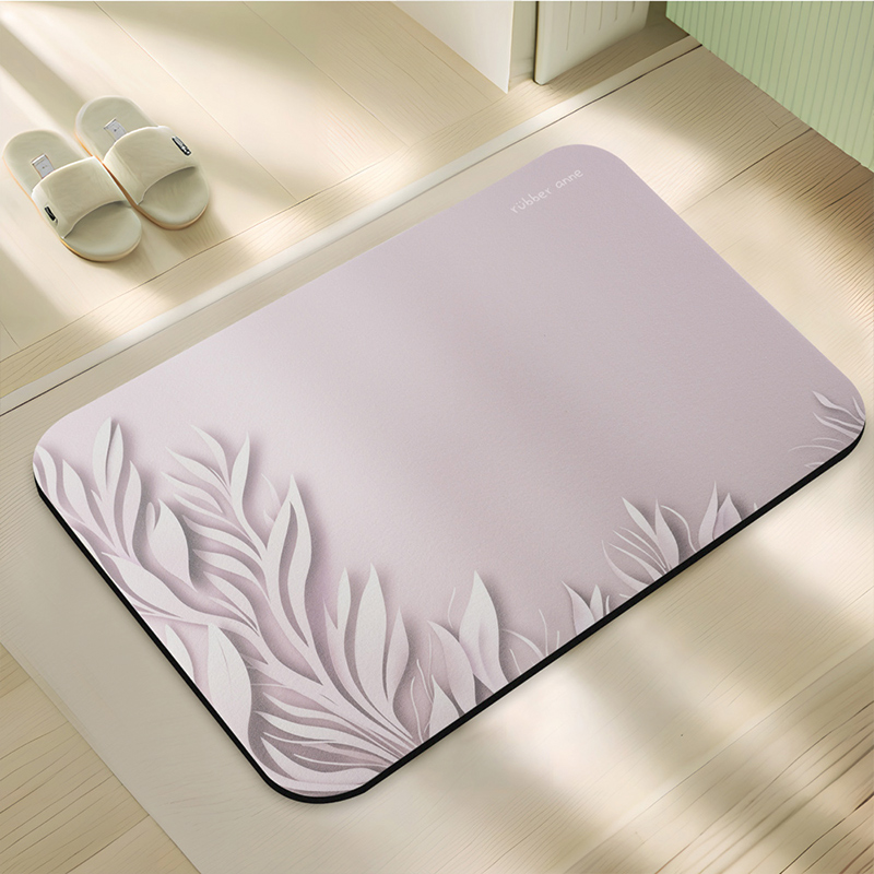 【Monster】 Soft Diatomaceous Earth Absorbent Mat – Shadow of Water Series (60x40cm) – Silver Sparkle, , large
