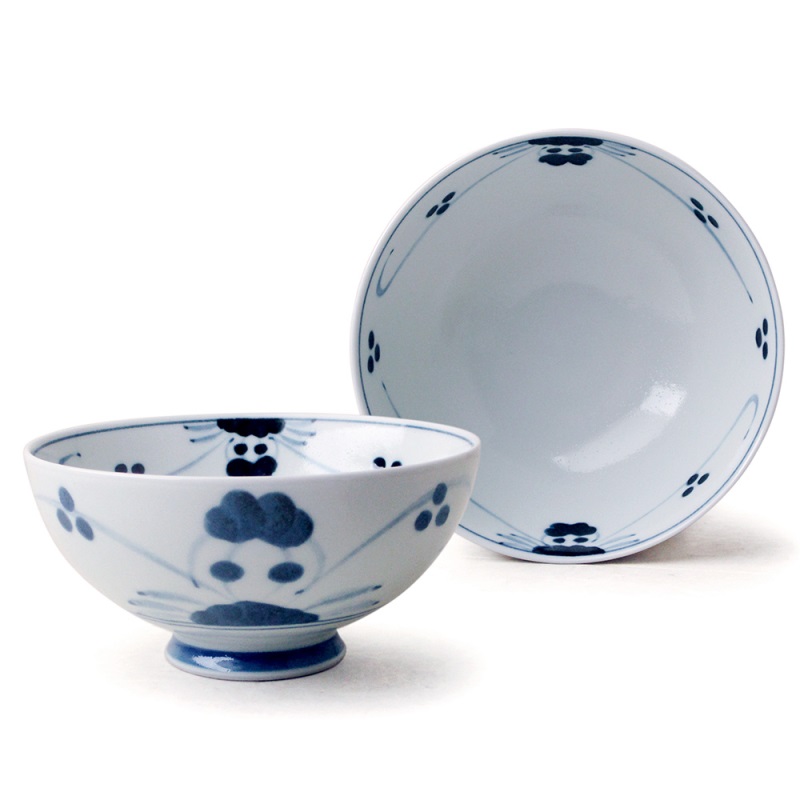 [豐名日本餐具] 4.0"飯碗 草花紋 有田燒 / C04RB0-380