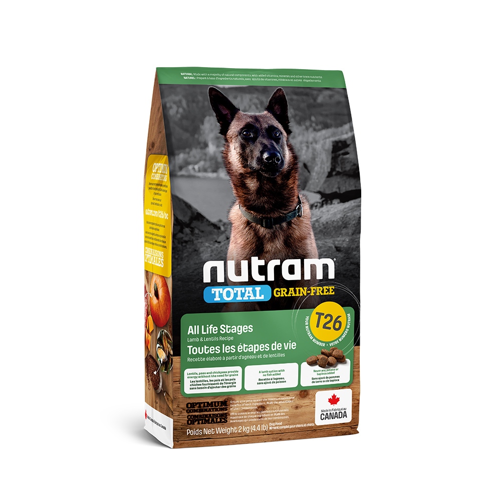 【Nutram 紐頓】T26 無穀潔牙犬 羊肉 狗飼料 狗食 犬糧11.4KG, , large