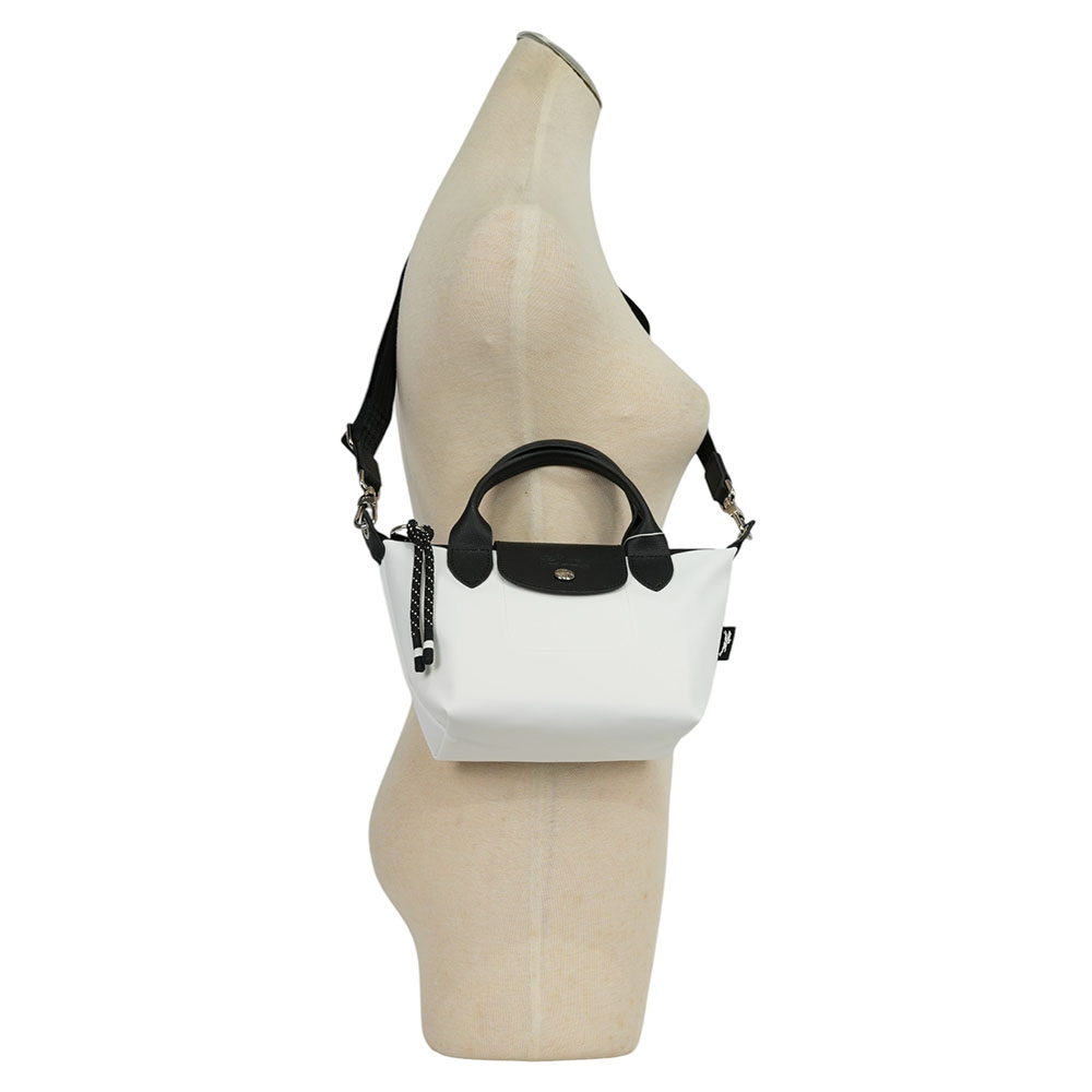 LONGCHAMP LE PLIAGE ENERGY 迷你再生帆布二用包/白色, , large