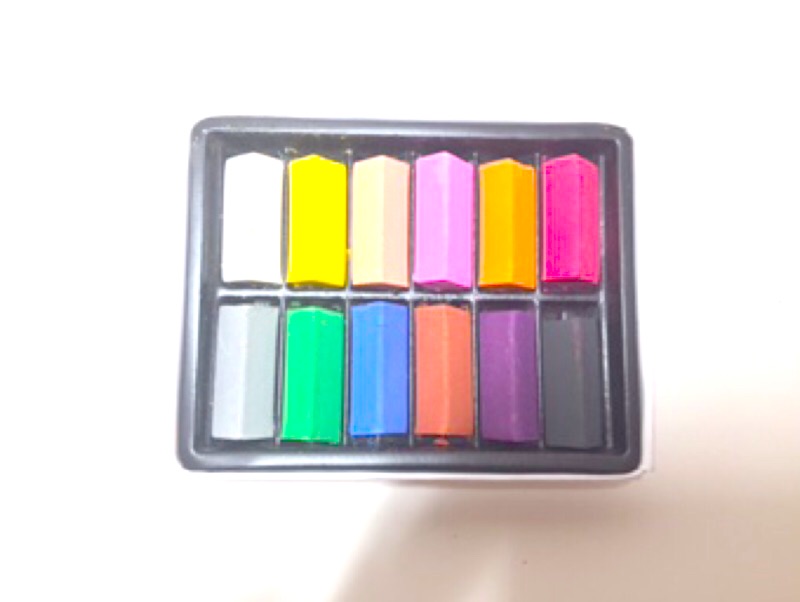 AP 12色(短型)柔性粉彩條*容易掉粉，不介意再購買, , large