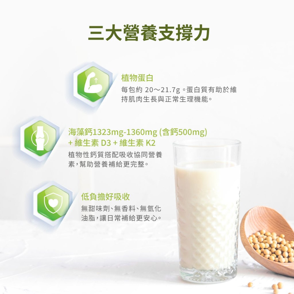 [naturgy] 高鈣植物蛋白飲 30入/綜合｜大豆蛋白＋海藻鈣＋D3｜無甜味劑・無香料, , large