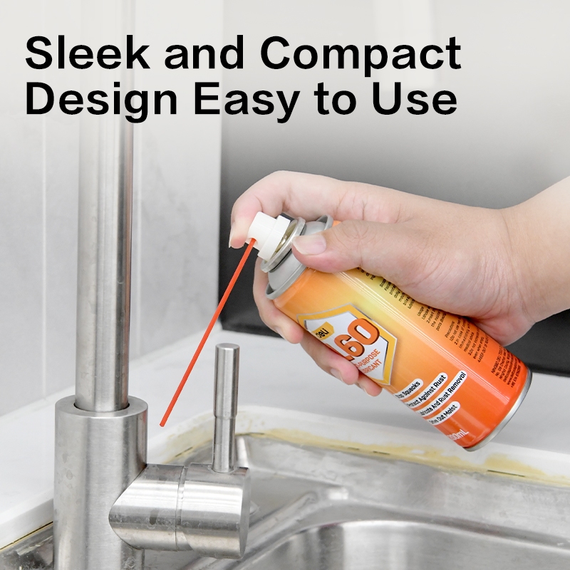 【得力工具 deli tools】 低氣味 DL60 防鏽 潤滑油 家用 室內 高滲透 防保養 滑軌 鏈條清潔 WD40-200ml, , large