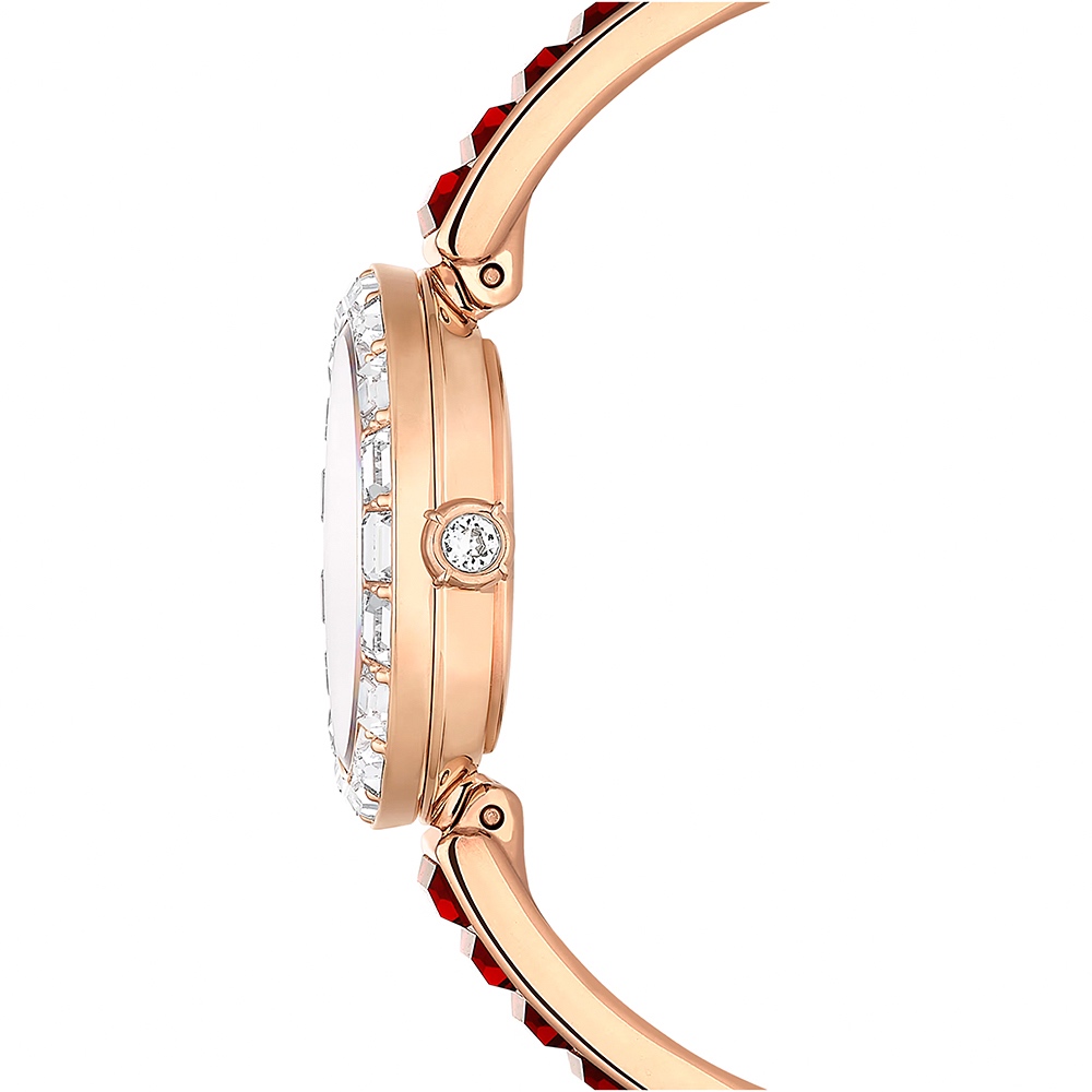 SWAROVSKI 施華洛世奇 Matrix Bangle 方形切割水晶手鐲式手錶 女錶-25mm(5690811), , large