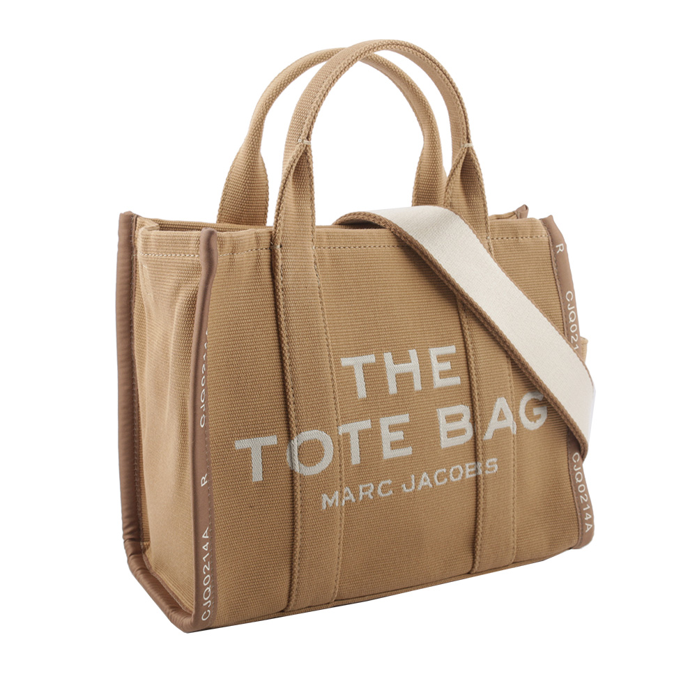MARC JACOBS THE JACQUARD TOTE 雙色中款托特包/駝色, , large
