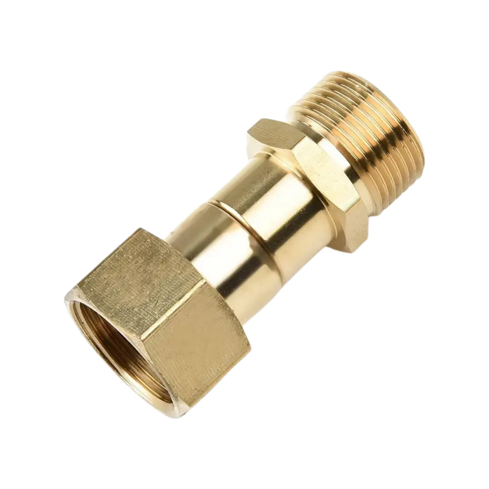 Pressure washer anti-twist connector (Type 58 / inner core 15mm / male-female thread 22mm), , large