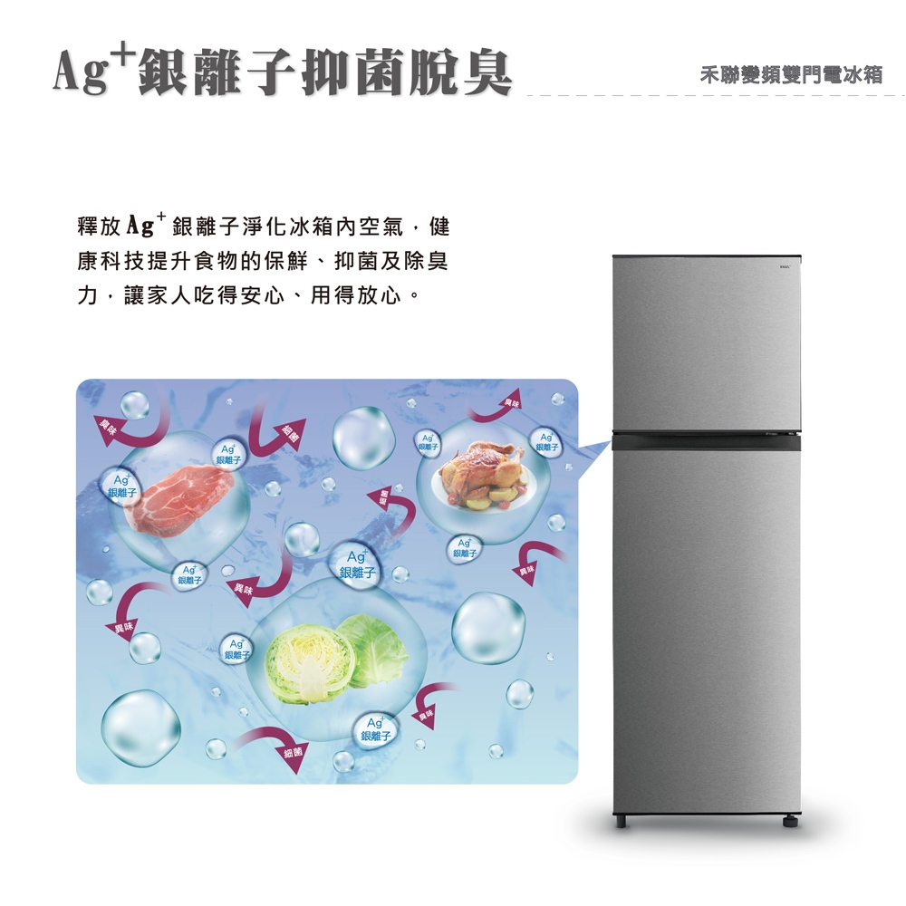 HERAN 253L First-Class Energy Efficiency Narrow Double Door Inverter Refrigerator HRE-B2511V, , large