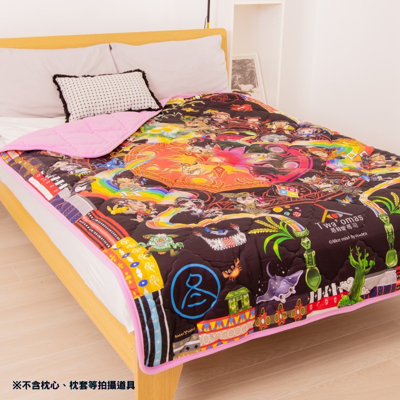 【卓瑩官方直營】 CINN卓瑩光波 &times; Twa&rsquo;omas原民神話IP授權 奈米遠紅外線 &ndash; 原民文化設計款 毯被｜145 &times; 205cm, , large