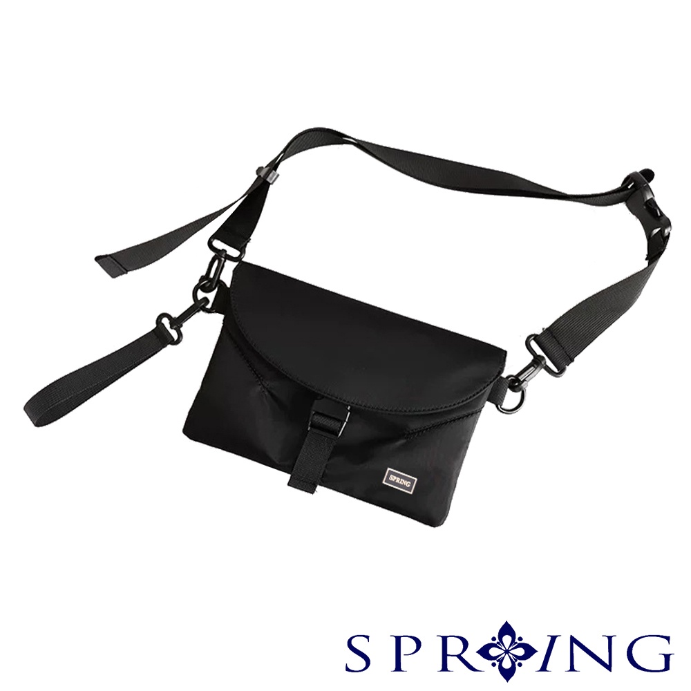 SPRING-尼龍布手拿包中性百搭斜背包簡約手拿包斜背包, , large
