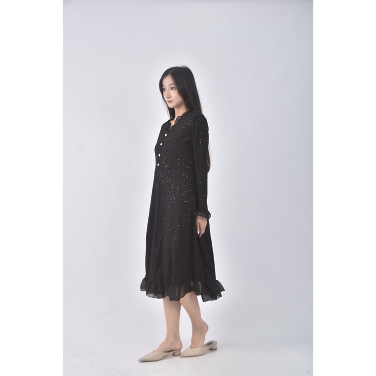 (S) lala質感黑色洋裝二手衣, , large