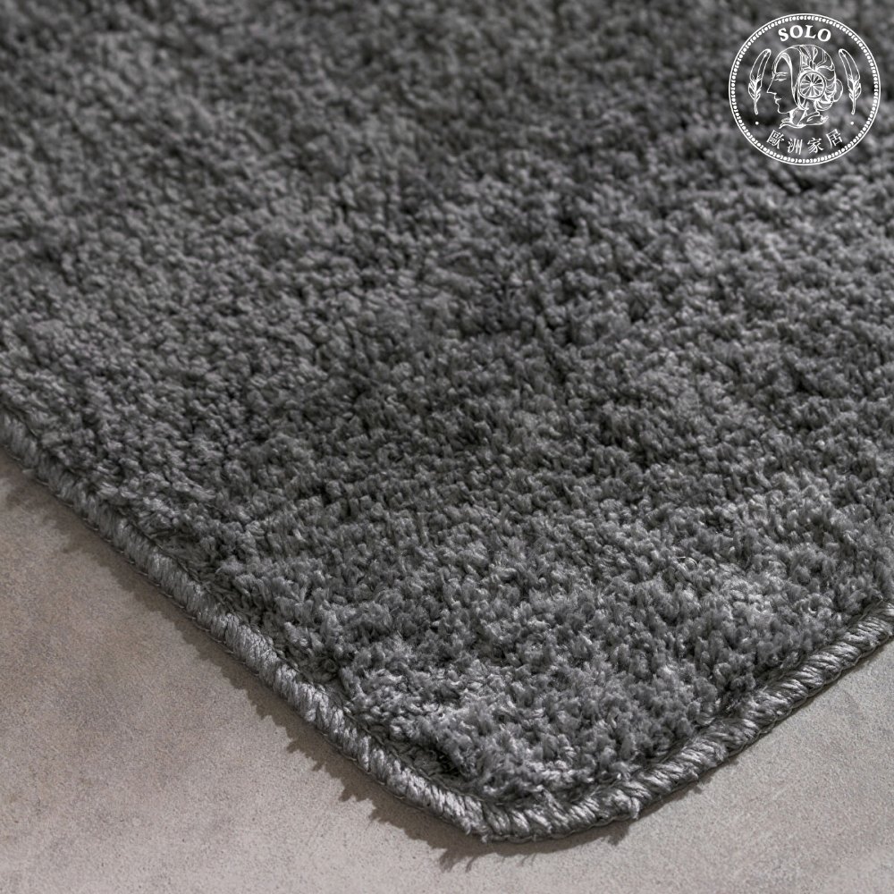 【SOLO歐洲家居】LCW Home 40x60cm 鐵灰色極簡防滑吸水浴室地墊 迅速吸乾濕腳, , large