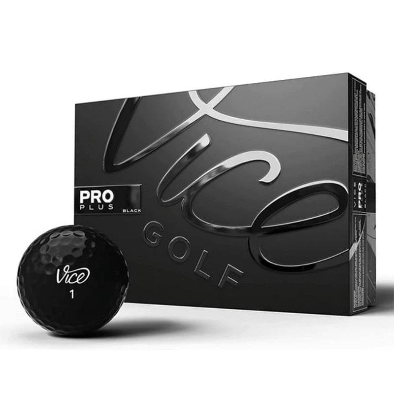 VICE PRO PLUS 高爾夫球 12入/盒 四層球 黑色, , large